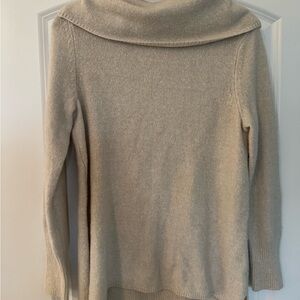 DKNY Women's Beige Cowl Neck Sweater